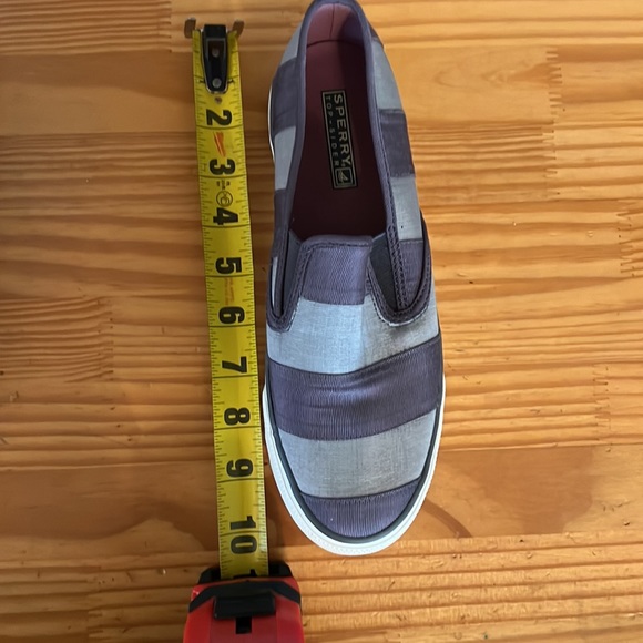 SPERRY | SILVER & GRAY RIBBON SLIP-ONS, SZ 7.5M - Picture 7 of 8